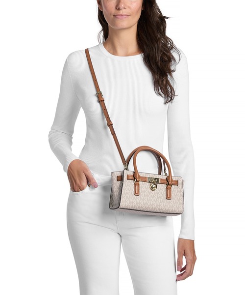 MICHAEL KORS(マイケルコース)の「HAMILTON MODERNE クロスボディ エクストラスモール - MKシグネチャー(ショルダーバッグ・レディース・ホワイト系その他・FREE)」の3枚目の写真
