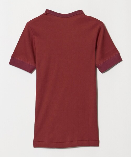 6(ロク)の「【別注】<OVERNEATH for 6>COTTON RIB Tシャツ WINE(Tシャツ/カットソー・レディース・ワイン・M)」の2枚目の写真