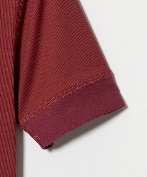 6(ロク)の「【別注】<OVERNEATH for 6>COTTON RIB Tシャツ WINE(Tシャツ/カットソー・レディース・ワイン・M)」の4枚目の写真