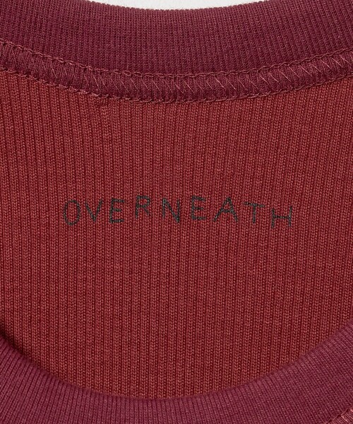 6(ロク)の「【別注】<OVERNEATH for 6>COTTON RIB Tシャツ WINE(Tシャツ/カットソー・レディース・ワイン・M)」の6枚目の写真