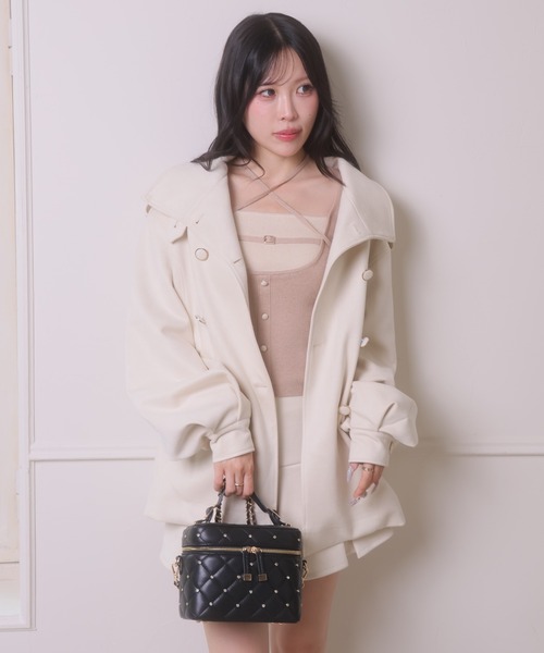 LIPSERVICE(リップサービス)の「2wayスタンドカラースエードジャケット(その他アウター・レディース・ベージュ/ブラック/アイボリー・FREE)」の19枚目の写真
