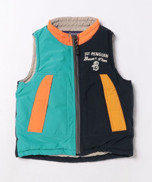 DENIM&DUNGAREE オックス ハナパッチチャイナ シャツ ジャケット DENIM DUNGAREE（デニムダンガリー）の「オックス花パッチプリント