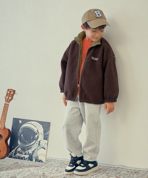 devirock(デビロック)の「洗える ボア×タフタ リバーシブルブルゾン(ブルゾン・キッズ・ブルー系その他2/ブラック系その他/ブラウン系その他/ブルー系その他/グリーン系その他/グレー系その他・100cm/110cm/120cm/130cm/140cm/150cm/160cm)」の17枚目の写真