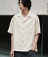 WYM LIDNM（ウィム バイ リドム）の「DRAPE LINEN H/S SHIRT（シャツ/ブラウス・M）」