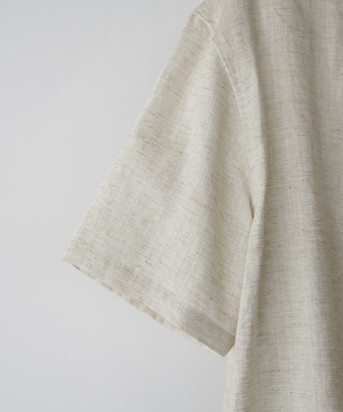 WYM LIDNM（ウィム バイ リドム）の「DRAPE LINEN H/S SHIRT（シャツ/ブラウス・メンズ・キナリ・S/M/L）」の3枚目の写真