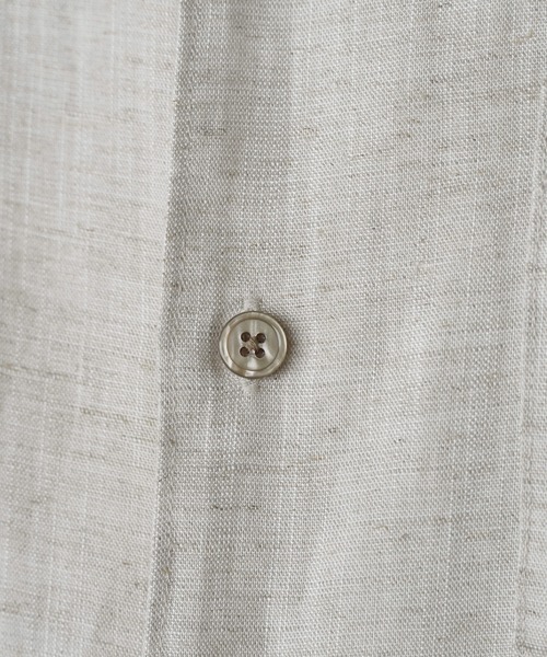 WYM LIDNM（ウィム バイ リドム）の「DRAPE LINEN H/S SHIRT（シャツ/ブラウス・メンズ・キナリ・S/M/L）」の4枚目の写真