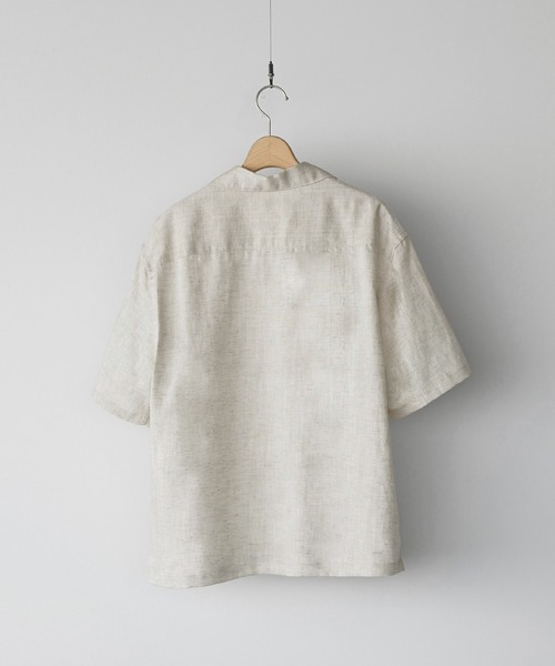 WYM LIDNM(ウィム バイ リドム)の「DRAPE LINEN H/S SHIRT(シャツ/ブラウス・メンズ・キナリ・S/M/L)」の5枚目の写真