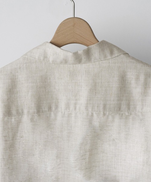 WYM LIDNM(ウィム バイ リドム)の「DRAPE LINEN H/S SHIRT(シャツ/ブラウス・メンズ・キナリ・S/M/L)」の6枚目の写真