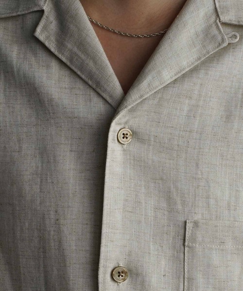 WYM LIDNM（ウィム バイ リドム）の「DRAPE LINEN H/S SHIRT（シャツ/ブラウス・メンズ・キナリ・S/M/L）」の14枚目の写真