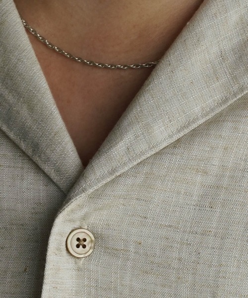 WYM LIDNM（ウィム バイ リドム）の「DRAPE LINEN H/S SHIRT（シャツ/ブラウス・メンズ・キナリ・S/M/L）」の15枚目の写真