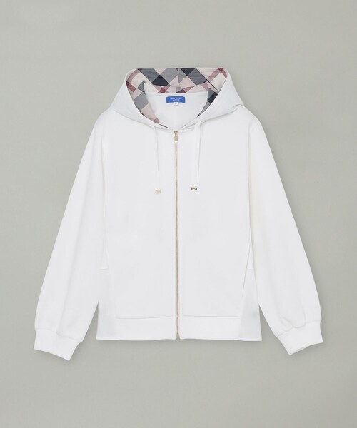 BLUE LABEL CRESTBRIDGE(ブルーレーベルクレストブリッジ)の「フリルデザインダンボールパーカー(パーカー・レディース・ブラック/ホワイト・38)」の9枚目の写真