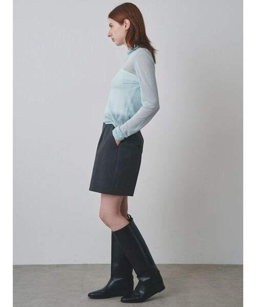 ELENDEEK（エレンディーク）の「スカートレイヤードショートパンツ（その他パンツ・レディース・グレー/ベージュ・2/1）」の4枚目の写真