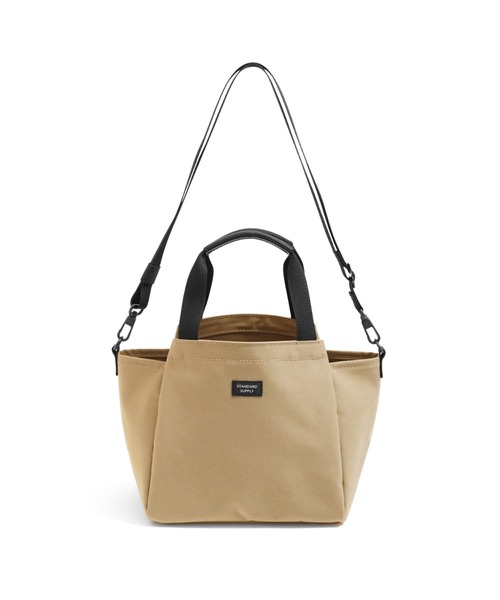STANDARD SUPPLY(スタンダードサプライ)の「スタンダードサプライ / SIMPLICITY シンプリシティ / 2WAY FOLD TOTE S 2ウェイフォールドトートS(トートバッグ・レディース・チャコールグレー/ブラック/マスタード/モカ/グリーン/ブルー/ダークネイビー/ダークパープル/グレー/サンドベージュ・FREE)」の5枚目の写真
