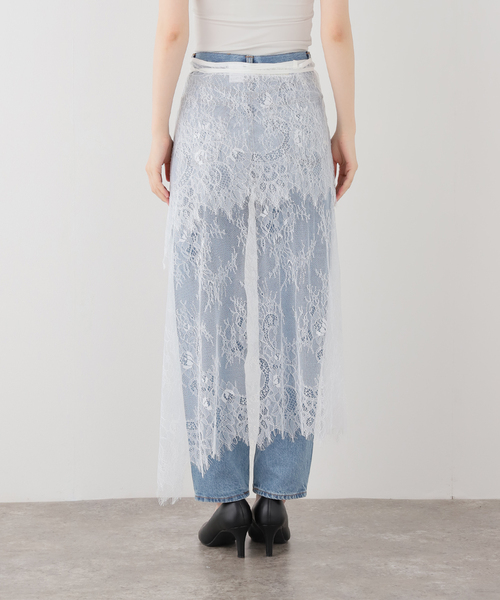EDIT. FOR LULU(エディットフォールル)の「【HELLA/ヘラ】 2way Layered Lace Wrap Skirt(スカート・レディース・ホワイト・FREE)」の7枚目の写真