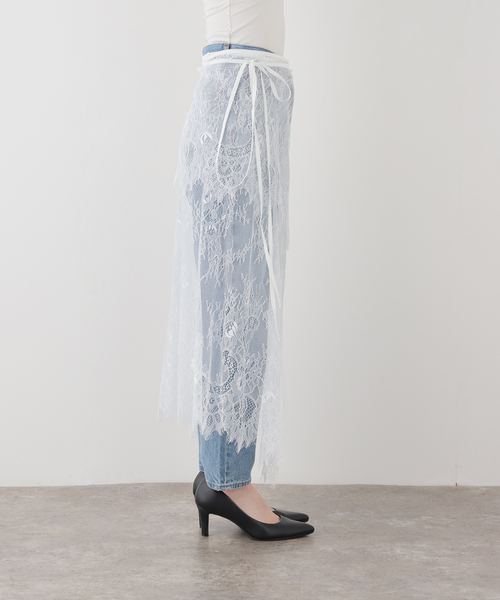 EDIT. FOR LULU(エディットフォールル)の「【HELLA/ヘラ】 2way Layered Lace Wrap Skirt(スカート・レディース・ホワイト・FREE)」の8枚目の写真