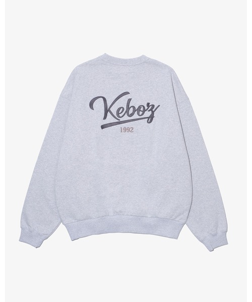KEBOZ(ケボズ)の「ICON SWEAT CREWNECK(スウェット・メンズ・アッシュグレー/ブラック/ネイビー/チャコールグレー/ダークグリーン・S/M/L/XL/2XL)」の4枚目の写真