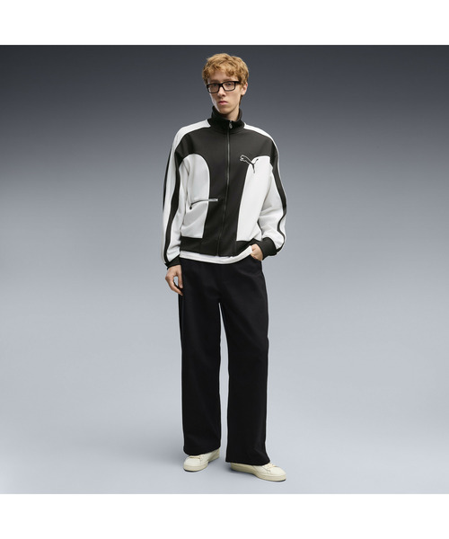 PUMA(プーマ)の「PUMA プーマ メンズ T7 ラブ オブ ザ キャット リラックスド トラックジャケ(ジャージ・メンズ・グレー系/ブラック・XX-LARGE/SMALL/MEDIUM/LARGE/X-LARGE)」の4枚目の写真