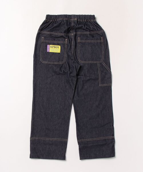 KP BOY（ケーピーボーイ）の「【接触冷感】 薄手デニムニット ロングパンツ（その他パンツ・キッズ・ネイビー/ブルー・110cm/120cm/130cm/140cm）」の3枚目の写真