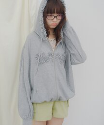 【umm.】ロゴフリルフーディー