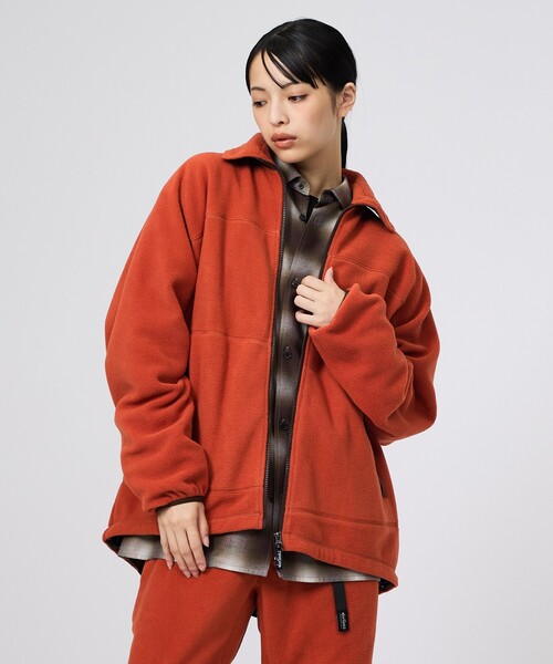 WILD THINGS(ワイルドシングス)の「【WILD THINGS / ワイルドシングス】BULKY FLEECE JACKET / バルキーフリースジャケット(ブルゾン・メンズ・ブラック/グレー/オレンジ系その他・M/L)」の3枚目の写真