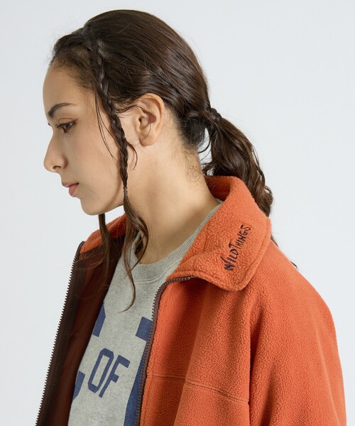 WILD THINGS(ワイルドシングス)の「【WILD THINGS / ワイルドシングス】BULKY FLEECE JACKET / バルキーフリースジャケット(ブルゾン・メンズ・ブラック/グレー/オレンジ系その他・M/L)」の12枚目の写真