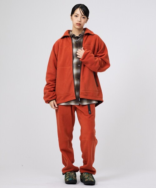 WILD THINGS(ワイルドシングス)の「【WILD THINGS / ワイルドシングス】BULKY FLEECE JACKET / バルキーフリースジャケット(ブルゾン・メンズ・ブラック/グレー/オレンジ系その他・M/L)」の14枚目の写真