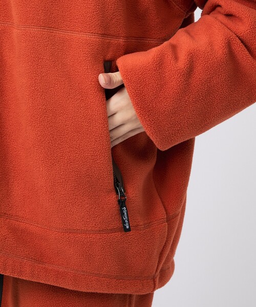 WILD THINGS(ワイルドシングス)の「【WILD THINGS / ワイルドシングス】BULKY FLEECE JACKET / バルキーフリースジャケット(ブルゾン・メンズ・ブラック/グレー/オレンジ系その他・M/L)」の4枚目の写真