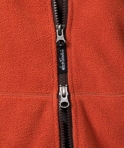 WILD THINGS(ワイルドシングス)の「【WILD THINGS / ワイルドシングス】BULKY FLEECE JACKET / バルキーフリースジャケット(ブルゾン・メンズ・ブラック/グレー/オレンジ系その他・M/L)」の6枚目の写真