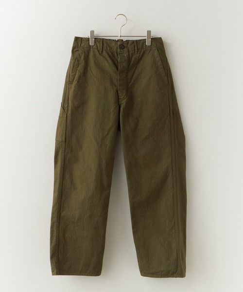 orSlow(オアスロウ)の「orSlow/オアスロウ WIDE FIT FRENCH WORK PANTS ワイドフィット フレンチワークパンツ 2026年 夏 夏服 秋服(チノパンツ・メンズ・カーキ・3)」の2枚目の写真