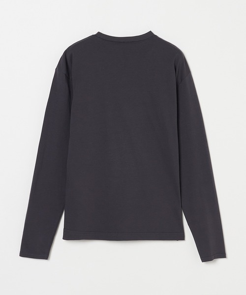 Letroyes(ルトロワ)の「<Letroyes> LOGO LONG SLEEVE T / ロゴロングスリーブT(Tシャツ/カットソー・レディース・ホワイト/チャコールグレー・2/1)」の10枚目の写真