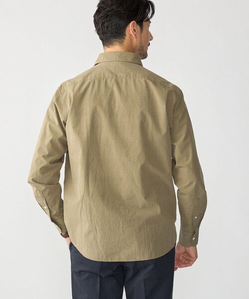 SHIPS（シップス）の「MADE IN JAPAN SMOOTH TEX ワイドカラー ワッシャー シャツ（シャツ/ブラウス・メンズ・ホワイト/ライトブルー/ライトブラウン・SMALL/MEDIUM/LARGE/X-LARGE）」の6枚目の写真