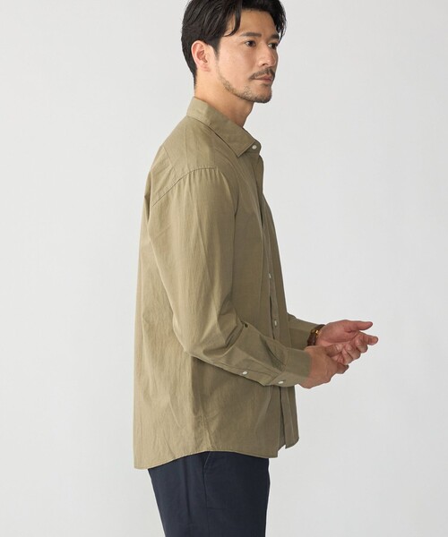 SHIPS（シップス）の「MADE IN JAPAN SMOOTH TEX ワイドカラー ワッシャー シャツ（シャツ/ブラウス・メンズ・ホワイト/ライトブルー/ライトブラウン・SMALL/MEDIUM/LARGE/X-LARGE）」の7枚目の写真