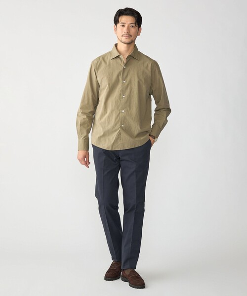 SHIPS（シップス）の「MADE IN JAPAN SMOOTH TEX ワイドカラー ワッシャー シャツ（シャツ/ブラウス・メンズ・ホワイト/ライトブルー/ライトブラウン・SMALL/MEDIUM/LARGE/X-LARGE）」の8枚目の写真