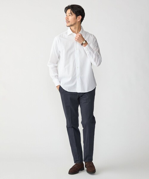 SHIPS（シップス）の「MADE IN JAPAN SMOOTH TEX ワイドカラー ワッシャー シャツ（シャツ/ブラウス・メンズ・ホワイト/ライトブルー/ライトブラウン・SMALL/MEDIUM/LARGE/X-LARGE）」の10枚目の写真
