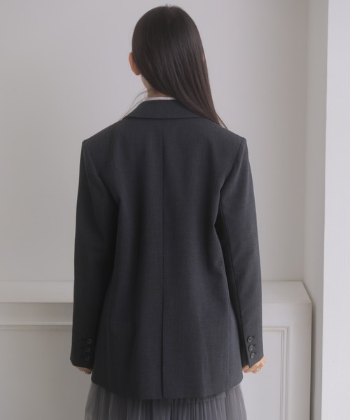 NOELA(ノエラ)の「ダブルブレストジャケット(テーラードジャケット・レディース・チャコール/ブラウン/ネイビー・S/M)」の6枚目の写真