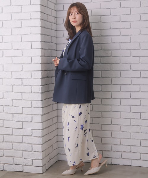 NOELA(ノエラ)の「ダブルブレストジャケット(テーラードジャケット・レディース・チャコール/ブラウン/ネイビー・S/M)」の7枚目の写真