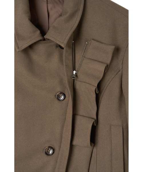 Knuth Marf(クヌースマーフ)の「2way cropped frill jacket(その他アウター・レディース・ブラック/ベージュ・FREE)」の15枚目の写真