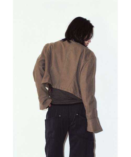 Knuth Marf(クヌースマーフ)の「2way cropped frill jacket(その他アウター・レディース・ブラック/ベージュ・FREE)」の22枚目の写真