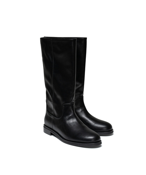 FORRR(フォルンルン)の「ベーシックミドルブーツ - ブラック(ブーツ・レディース・ブラック・23cm/24cm/25cm)」の1枚目の写真