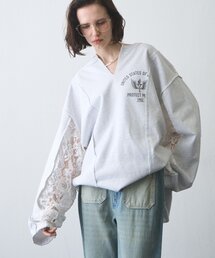 etsinta（エシンタ）の「【etsinta】レースドッキングスキッパースウェット（スウェット）」