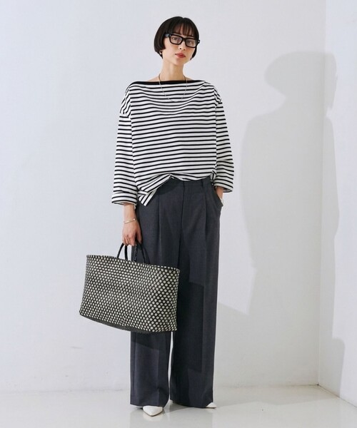 Rouge vif(ルージュヴィフ)の「【NHE/ニエ】カゴバッグ DAI(BIG) ビッグトートバッグ(トートバッグ・レディース・グリーン/ブラウン/その他/ブラック・フリー)」の11枚目の写真