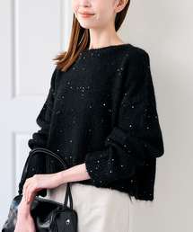 U by SPICK&SPAN（ユーバイスピックアンドスパン）の「《追加》スパンコールクルーニット（ニット/セーター）」