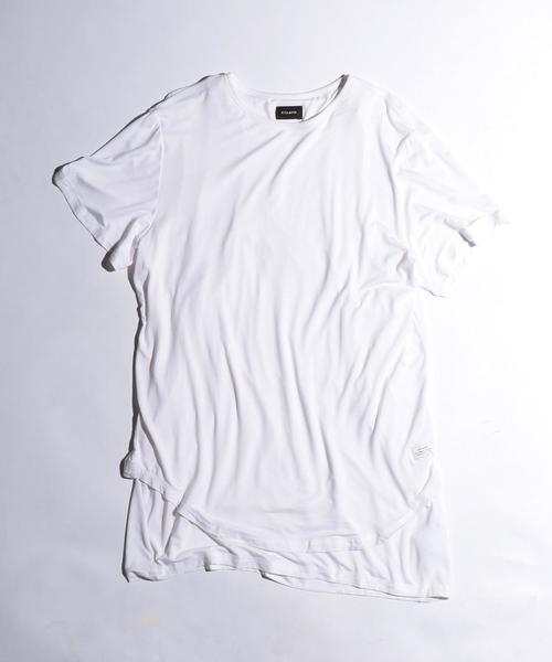 STAMPD(スタンプド)の「<STAMPD(スタンプド)> W/LAYER SCALLOP T/Tシャツ(Tシャツ/カットソー・メンズ・ホワイト/オリーブ/グレー・MEDIUM/SMALL)」の2枚目の写真