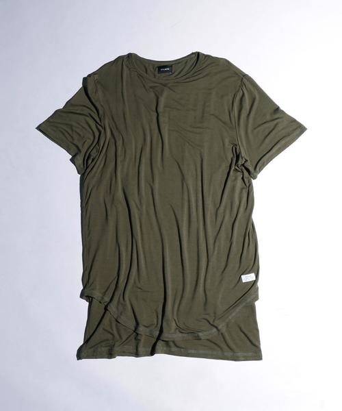 STAMPD(スタンプド)の「<STAMPD(スタンプド)> W/LAYER SCALLOP T/Tシャツ(Tシャツ/カットソー・メンズ・ホワイト/オリーブ/グレー・MEDIUM/SMALL)」の3枚目の写真