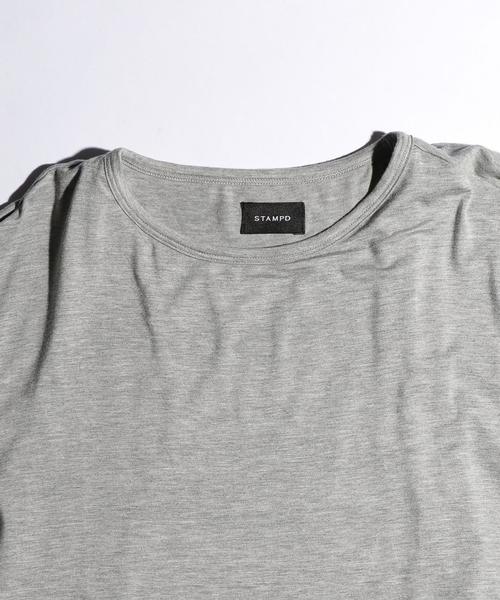 STAMPD(スタンプド)の「<STAMPD(スタンプド)> W/LAYER SCALLOP T/Tシャツ(Tシャツ/カットソー・メンズ・ホワイト/オリーブ/グレー・MEDIUM/SMALL)」の7枚目の写真