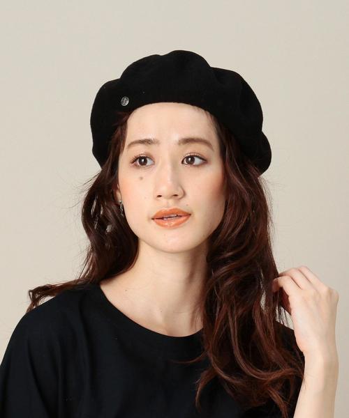 BEAUTY&YOUTH UNITED ARROWS(ビューティーアンドユースユナイテッドアローズ)の「<LAULHERE>ウール ベレー帽 ◆(ハンチング/ベレー帽・レディース・ブラック/レッド/グレー・FREE)」の4枚目の写真
