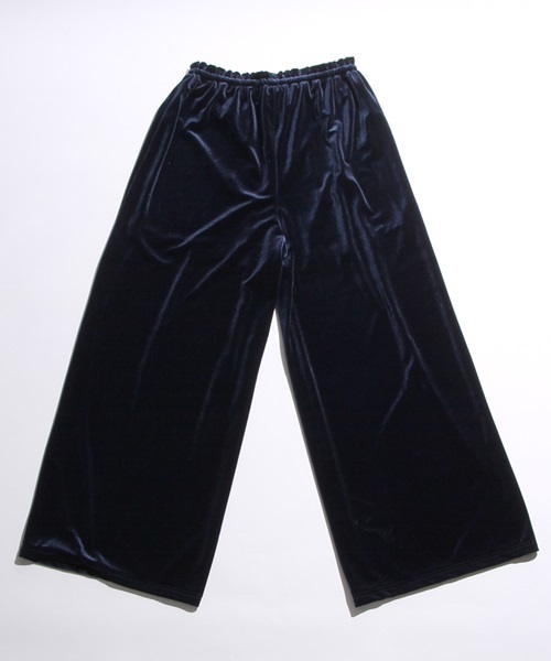 WEGO（ウィゴー）の「WEGO/ベロアワイドパンツ（その他パンツ・レディース・ネイビー/ブラック/ピンク/ライトパープル/ダークブラウン/ベージュ/ワイン/ライトピンク/ライトベージュ・FREE）」の11枚目の写真