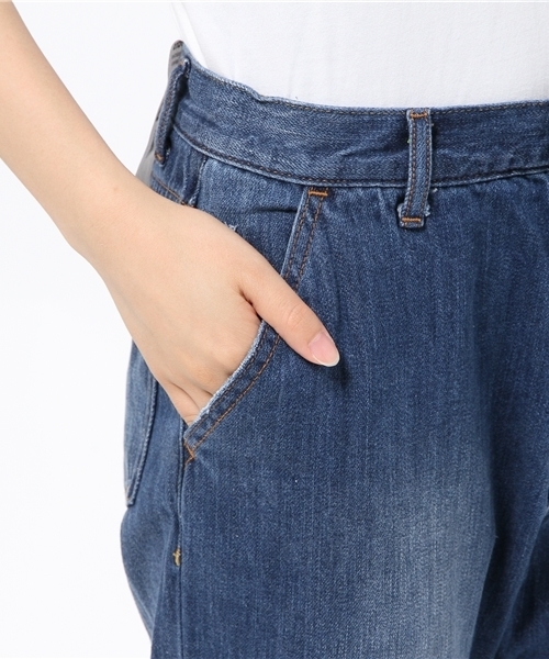 niko and...（ニコアンド）の「テーパードデニムパンツ（デニムパンツ・レディース・ダークブルー/インディゴブルー/ライトブルー・1/2/4/3）」の4枚目の写真