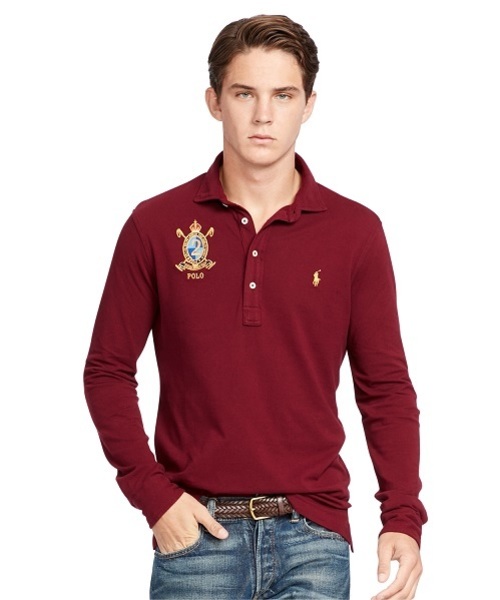 POLO RALPH LAUREN（ポロ ラルフ ローレン）の「ハンプトン ロングスリーブ シャツ（ポロシャツ・メンズ・ネイビー/グリーン/ブラック/レッド系1・LARGE/SMALL/MEDIUM/X-LARGE/X-SMALL）」の4枚目の写真