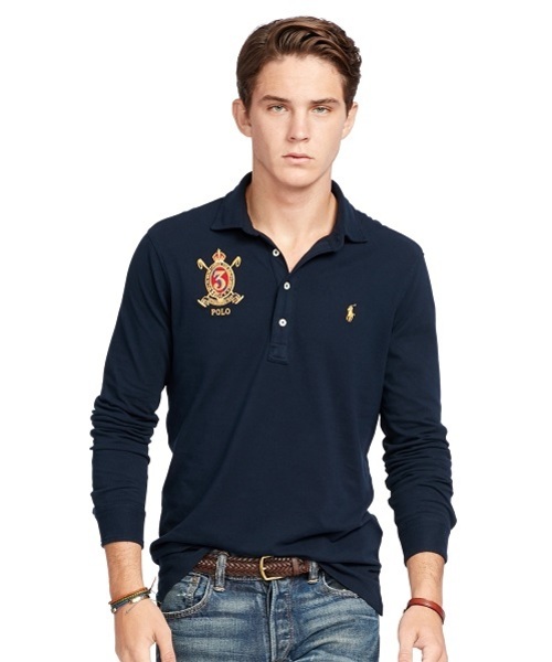 POLO RALPH LAUREN（ポロ ラルフ ローレン）の「ハンプトン ロングスリーブ シャツ（ポロシャツ・メンズ・ネイビー/グリーン/ブラック/レッド系1・LARGE/SMALL/MEDIUM/X-LARGE/X-SMALL）」の3枚目の写真